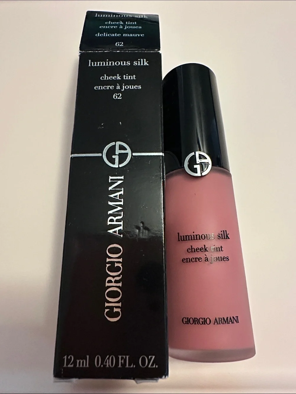 Giorgio Armani Cheek Tint Longwear Lightweight Liquid Blush 62 Delicate Mauve